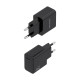 AISENS Cargador GaN USB-C PD3.0 1xUSB-C 20W, Negro