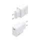 AISENS Cargador GaN USB-C PD3.0 1xUSB-C 20W, Blanco