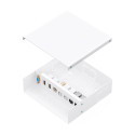 AISENS Caja de Conexiones VGA+Jack 3.5+2xHDMI+2xUSB-B+2xRJ45 Cat.6A STP, Blanco