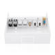 AISENS Caja de Conexiones VGA+Jack 3.5+2xHDMI+2xUSB-B+2xRJ45 Cat.6A STP, Blanco