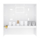 AISENS Caja de Conexiones VGA+Jack 3.5+2xHDMI+2xUSB-B+2xRJ45 Cat.6A STP, Blanco