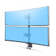 StarTech.com Soporte de Sobremesa para Dos Monitores Apilados Verticalmente de 49''