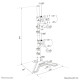 Neomounts DS45-600BL2V Soporte de monitor doble 10-32''