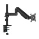 AISENS Soporte de Mesa Eco Contrapeso Giratorio e Inclinable para Monitor/TV 9kg (3 Pivotes, 1 Brazo) de 17-32, Negro