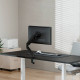 AISENS Soporte de Mesa Eco Contrapeso Giratorio e Inclinable para Monitor/TV 9kg (3 Pivotes, 1 Brazo) de 17-32, Negro