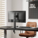 AISENS Soporte de Mesa Eco Giratorio e Inclinable para Monitor/TV 12kg de 17-34, Negro