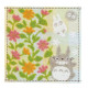 Mini toalla totoro gris jardin de flores 25x25 cm mi vecino totoro