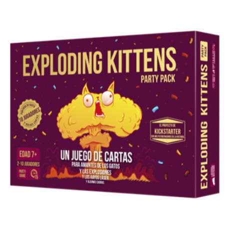 Juego de mesa asmodee exploding kittens party pack pegi 7