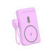 Leotec Power Bank inalámbrico 5000mAh 20W Rosa