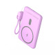 Leotec Power Bank inalámbrico 5000mAh 20W Rosa