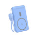 Leotec Power Bank inalámbrico 5000mAh 20W Azul