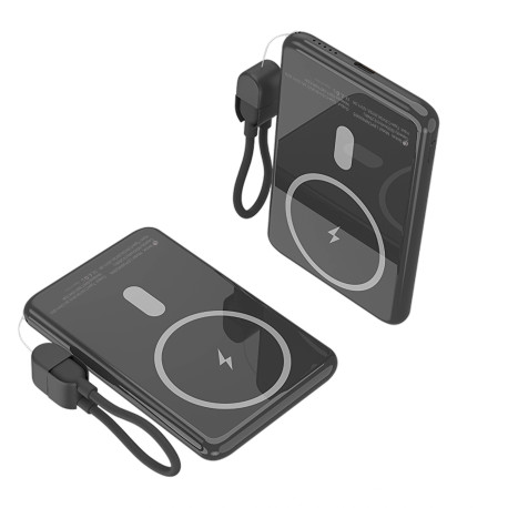 Leotec Power Bank inalámbrico 5000mAh 20W Negro