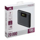 Rivacase Turbo Polímero de litio 20000 mAh Negro