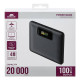 Rivacase Turbo Polímero de litio 20000 mAh Negro