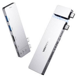 Vention THZH0 base de conexión para disco duro Gris