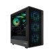 COOLBOX - CoolBox GAMING CAJA MATX GM350 DARKFACE USB-C 3.2 GEN1 CRISTAL AHUMADO - COO-CHA-GM350-0