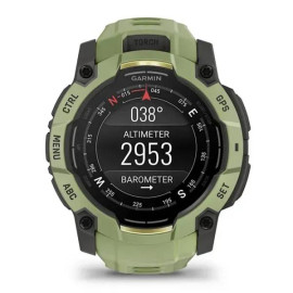 Garmin Instinct 3 AMOLED 3,3 cm (1.3'') 50 mm Digital 416 x 416 Pixeles Pantalla táctil Verde, Gris GPS (satélite)