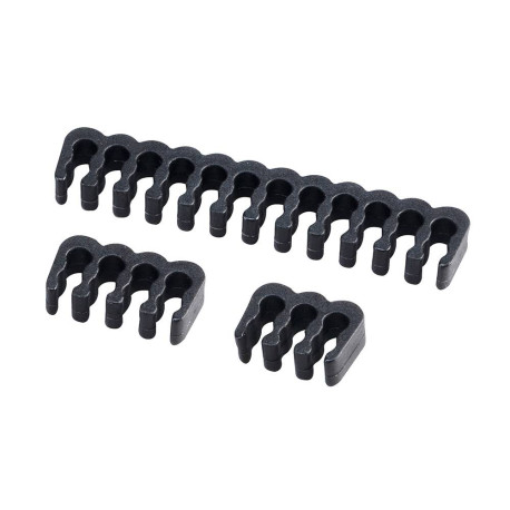 AKASA - Akasa Kabelkamm Set - 3mm schwarz abrazadera para cable Negro - ak-mx293