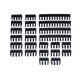 AKASA - Akasa Kabelkamm Set - 3mm schwarz abrazadera para cable Negro - ak-mx293