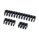 AKASA - Akasa Kabelkamm Set - 3mm schwarz abrazadera para cable Negro - ak-mx293