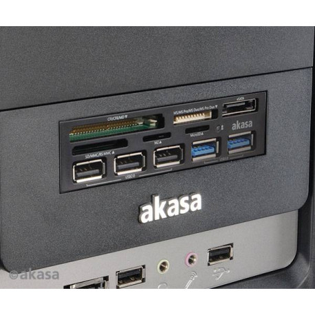 AKASA - Akasa AK-ICR-16 lector de tarjeta USB 3.2 Gen 1 (3.1 Gen 1) Interno Gris - ak-icr-16