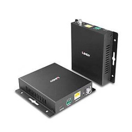 Lindy 39347 extensor audio/video Transmisor y receptor de señales AV Negro