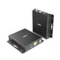 Lindy 39347 extensor audio/video Transmisor y receptor de señales AV Negro