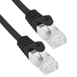 Phasak Cable de Red 100% Cu Cat.6 UTP Sólido Negro 1M