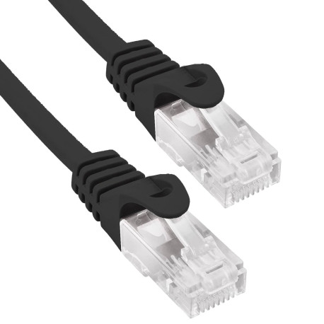 Phasak Cable de Red 100% Cu Cat.6 UTP Sólido Negro 2M