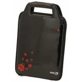 NGS Ladybird 25,4 cm (10'') Estuche para dama Negro