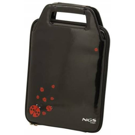 NGS Ladybird 25,4 cm (10'') Estuche para dama Negro