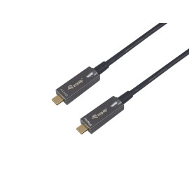 Equip 119463 Cable óptico activo USB-C a C, M/M, 15m, PD 60W, 4K/60Hz, 10Gbps, Vídeo+Datos+PD
