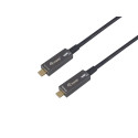 Equip 119463 Cable óptico activo USB-C a C, M/M, 15m, PD 60W, 4K/60Hz, 10Gbps, Vídeo+Datos+PD