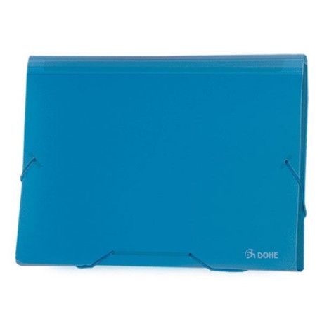 DOHE - DOHE Clasificador acordeon PP A4 traslucido azul - 90616