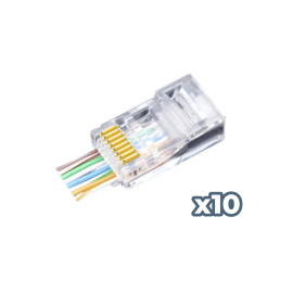 Phasak Conector RJ45 Cat.6 UTP 23AWG sólido - PHK 45C6-100