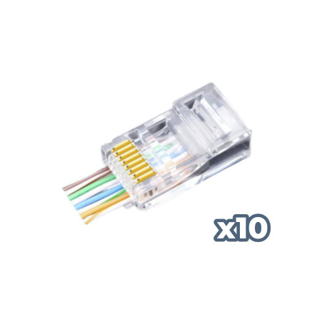 Phasak Conector RJ45 Cat.6 UTP 23AWG sólido - PHK 45C6-100
