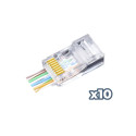 Phasak Conector RJ45 Cat.6 UTP 23AWG sólido - PHK 45C6-100