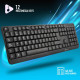 NGS FunkyV3, QWERTY, PT teclado USB Portugués Negro