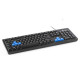 NGS GKX-300, QWERTY, PT teclado USB Portugués Negro