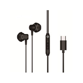 Conceptronic BRENDAN04B auricular y casco Auriculares Alámbrico Dentro de oído Llamadas/Música USB Tipo C Negro