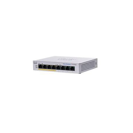 Cisco CBS110-8PP-D No administrado L2 Gigabit Ethernet (10/100/1000) Energía sobre Ethernet (PoE) Gris