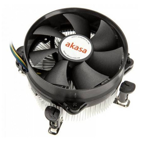 Akasa AK-959CU sistema de refrigeración para ordenador Procesador Enfriador 9,2 cm Negro, Plata