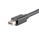 Akasa AK-CBDP08-20BK adaptador de cable de vídeo 0,2 m Negro