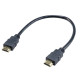 Akasa AK-CBHD25-30BK cable HDMI 0,3 m HDMI tipo A (Estándar) Negro