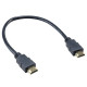 Akasa AK-CBHD25-30BK cable HDMI 0,3 m HDMI tipo A (Estándar) Negro