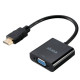 Akasa AK-CBHD15-20BK adaptador de cable de vídeo 0,2 m VGA (D-Sub) HDMI tipo A (Estándar) Negro