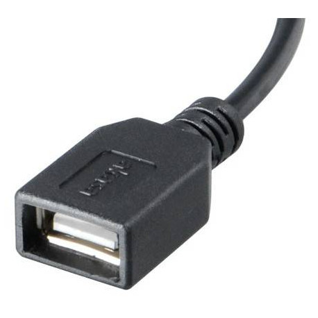 Akasa 15cm Micro USB - USB2.0 A cable USB 0,15 m Micro-USB A USB A Negro
