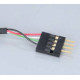 Akasa 0.4m USB (A) cable USB 0,4 m USB A Negro