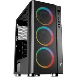 Tempest Umbra Caja PC ATX/Micro ATX/ITX, Cristal Templado, Ventilación ARBG, Torre Gaming Negra 8435443731013