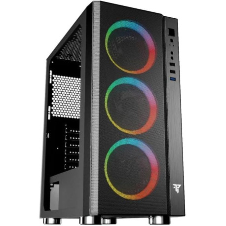 Tempest Umbra Caja PC ATX/Micro ATX/ITX, Cristal Templado, Ventilación ARBG, Torre Gaming Negra 8435443731013